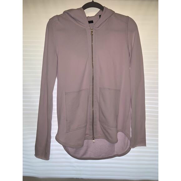 ATM Anthony Thomas Melillo Lux Zip Hoodie Purple Size Medium - Picture 1 of 8
